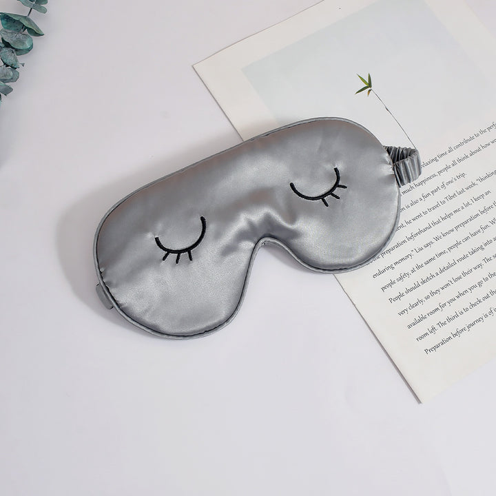 Unisex nan silkeaktig øyemaske med ergonomisk kontur og justerbart elastikkbånd Skanto