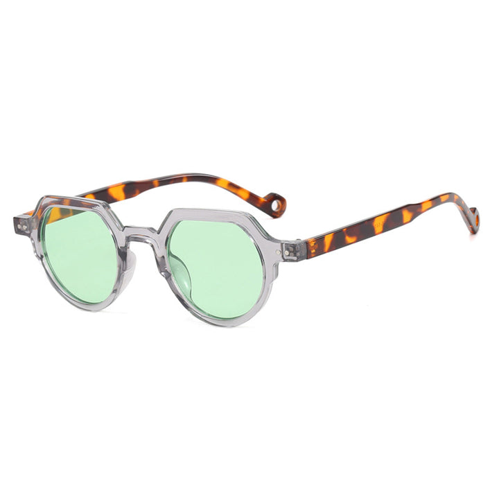 Women's geometric sunglasses with protective UV filter and robust frame Skanto