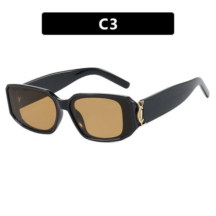 Women's trendy sunglasses with angular design and luxurious details Skanto