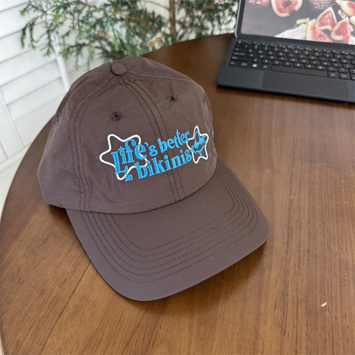 Kvinners bomull baseballcaps med motivasjons sitat Skanto