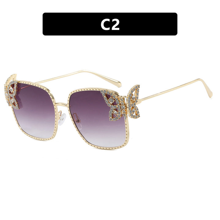 Women's extravagant glasses with sparkling details Skanto