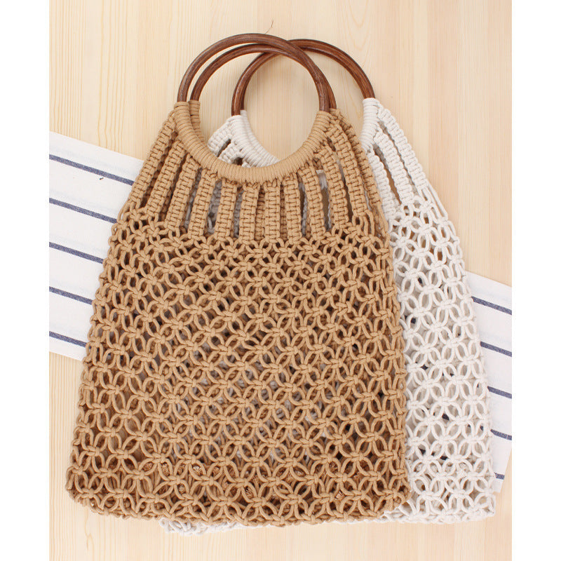 Handbag with braided design and inner pocket Skanto
