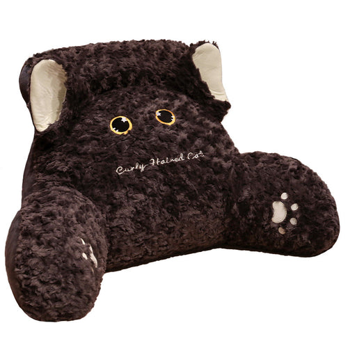 Plush ryggstøttepute med kattemotiv Skanto