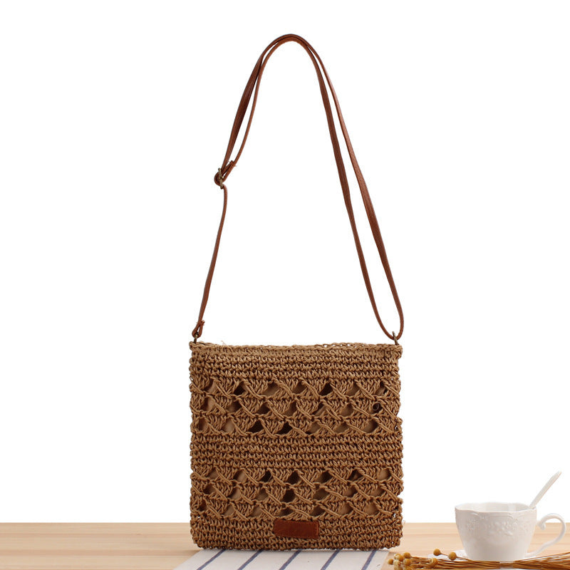 Handbag with modern braided pattern Skanto
