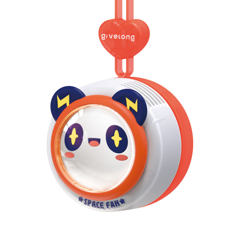 Kvinnelig Bærbar Mini Vifte i Original Panda Design Skanto