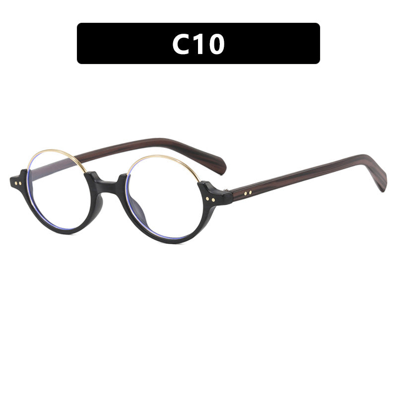 Women's round sunglasses with elegant plastic-coated frame Skanto
