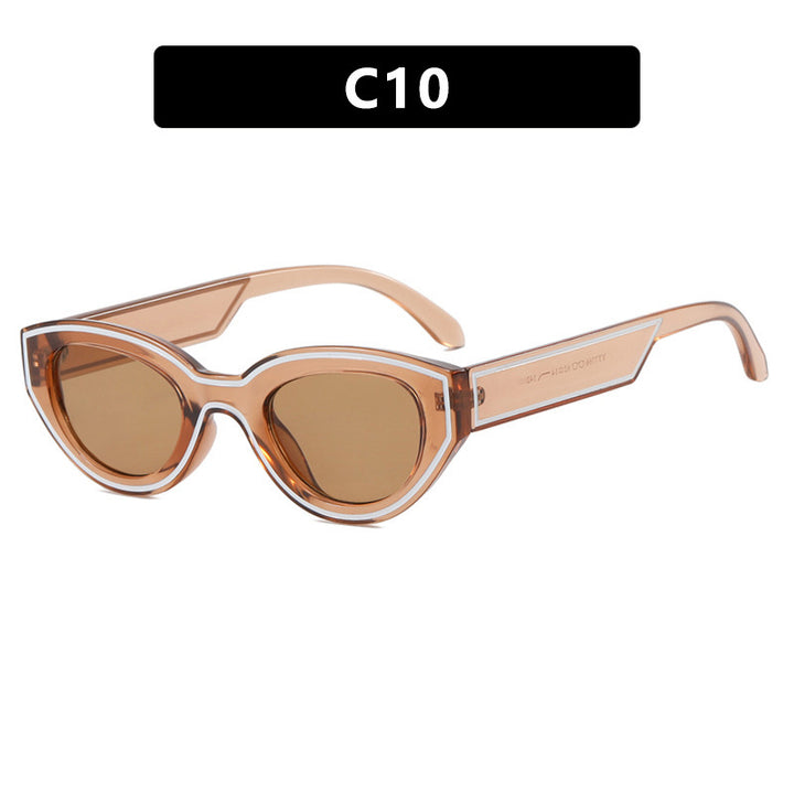 Dame Cat-Eye solbriller med innovativ ramme Skanto