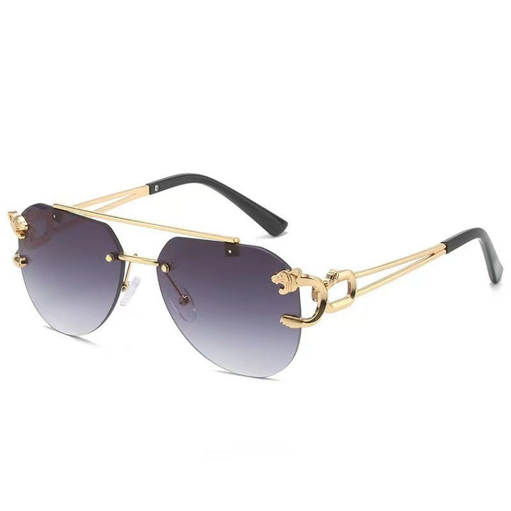 Dame Designer solbrille med unikt dyreakcent Skanto