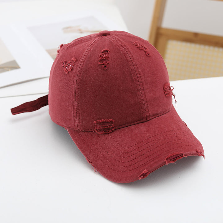 Dame casual Destroyed-basecap Skanto