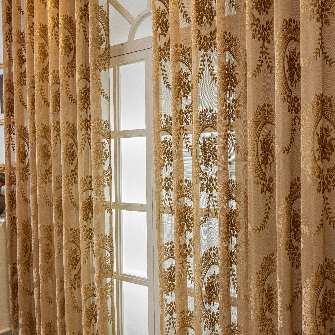 Elegant Gjennomsiktige Spaset Gardiner Skanto