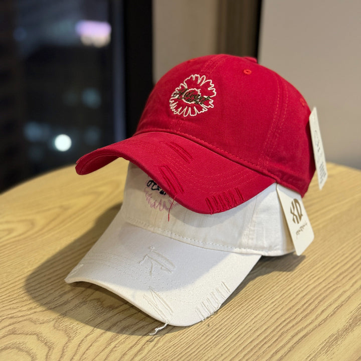 Unisex Brodert Blomster Design Baseball Cap Skanto