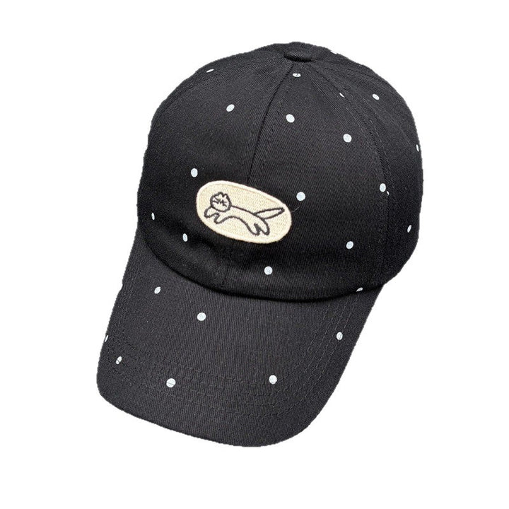 Dame Polka Dot Brodert Baseball Cap Skanto