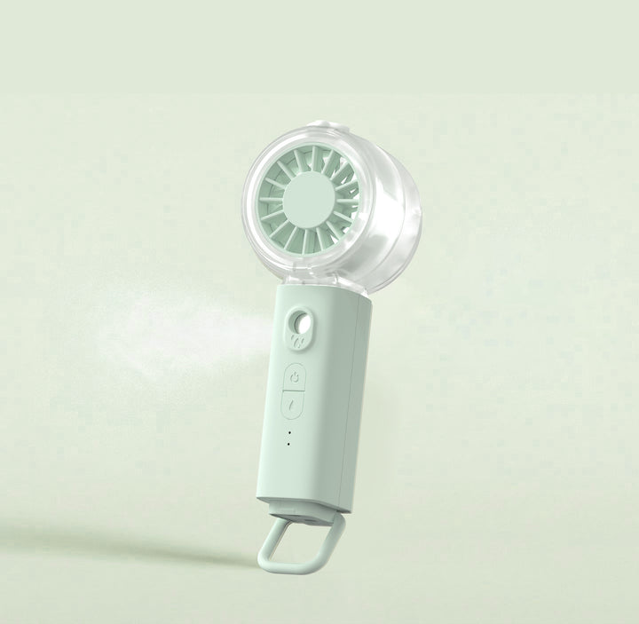 Unisex nan tragbarer Mini-Ventilator med spraytåke funksjon og USB-batteri Skanto