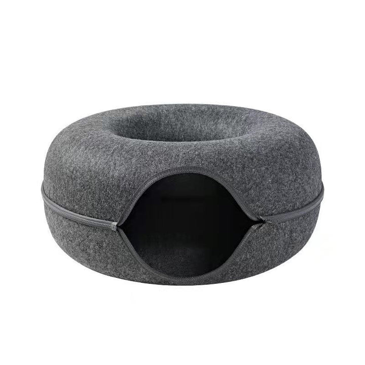 2-i-1 Donut Katt Bed Skanto