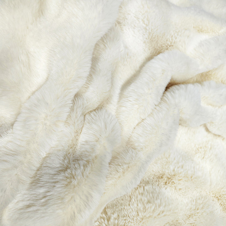 Dame luksuriøs og supermyk fleece-teppe Skanto