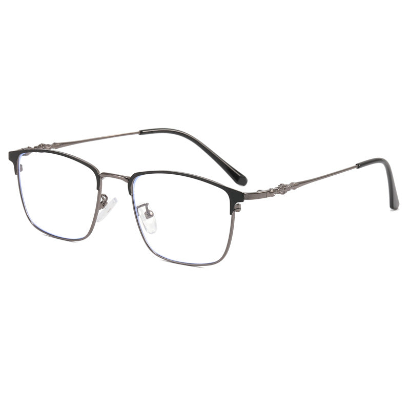 Dame moteriktig kvadratisk brille med elegant metallramme Skanto