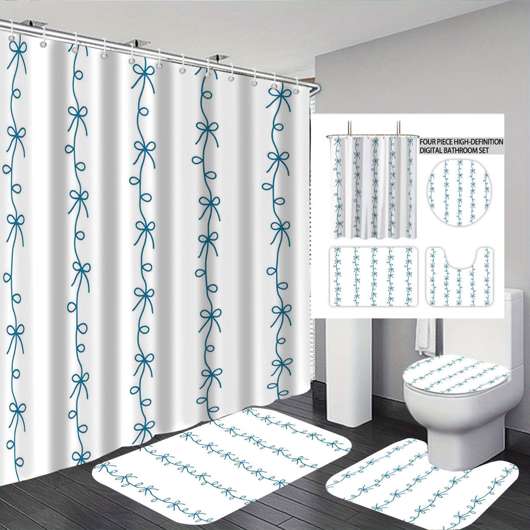 Digital Bow Pattern Badkamer Dekor Sett Skanto