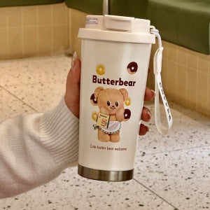 Damen Isolering Kaffeebecher med morsomt Hello Kitty Design Skanto
