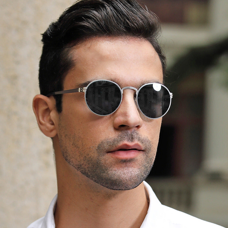 Dame elegant rund solbrille med UV-beskyttelse Skanto