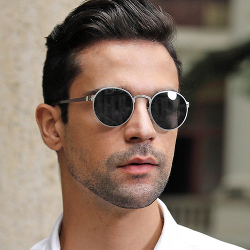 Dame elegant rund solbrille med UV-beskyttelse Skanto