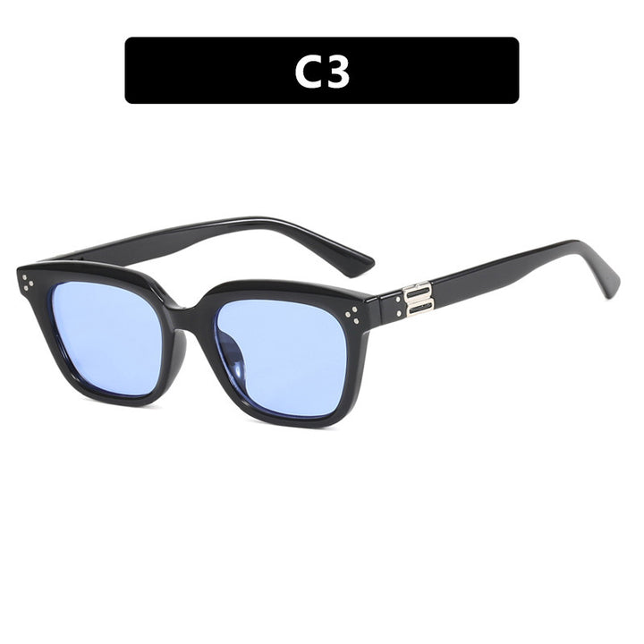 Dame oversized solbrille i moderne geometrisk design Skanto