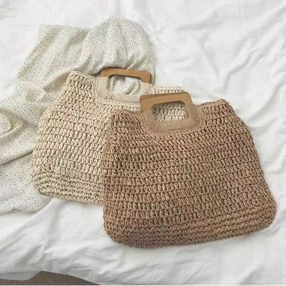 Designer håndveske med praktisk trehåndtak Skanto
