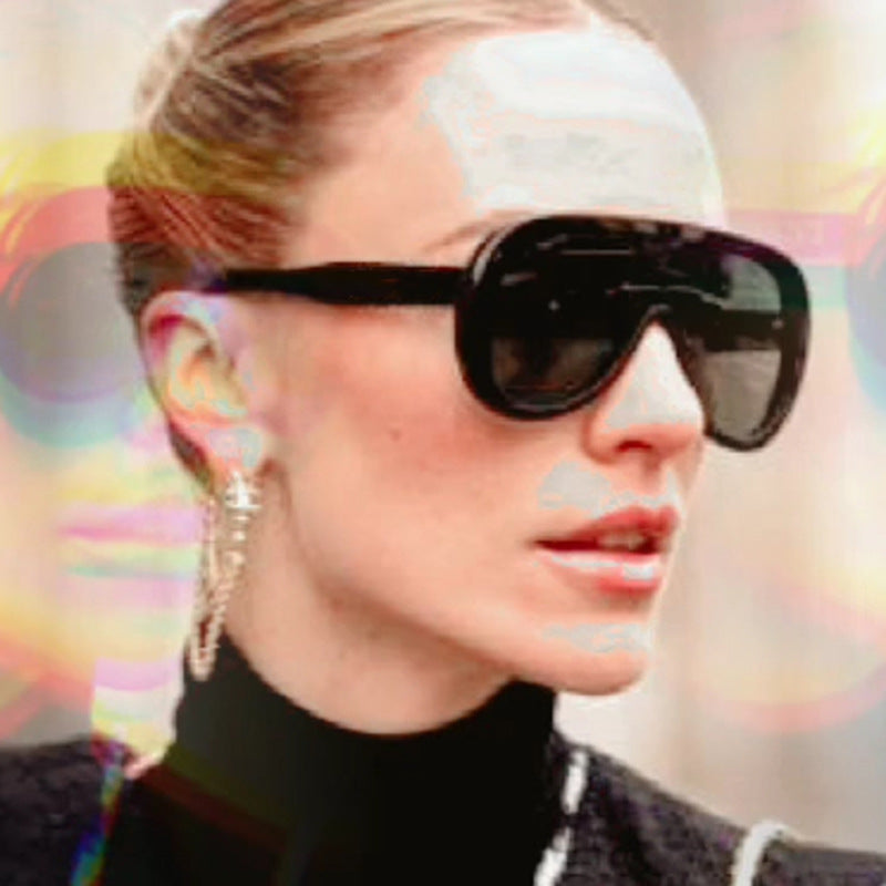 Women's futuristic sports sunglasses with wide field of vision and UV protection Skanto