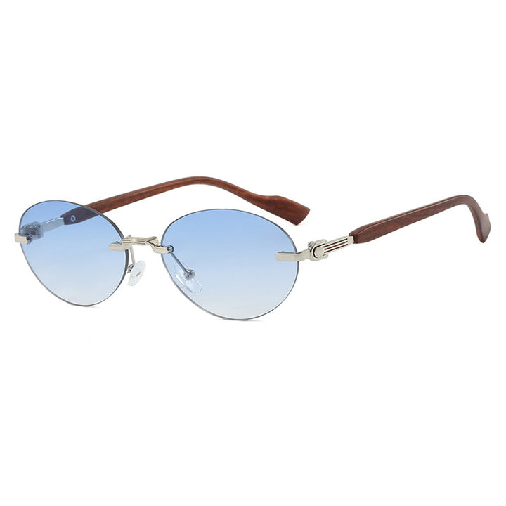 Women's Fashionable Sunglasses in Elegant Retro Style with High-Quality Lenses and Wood Details Skanto