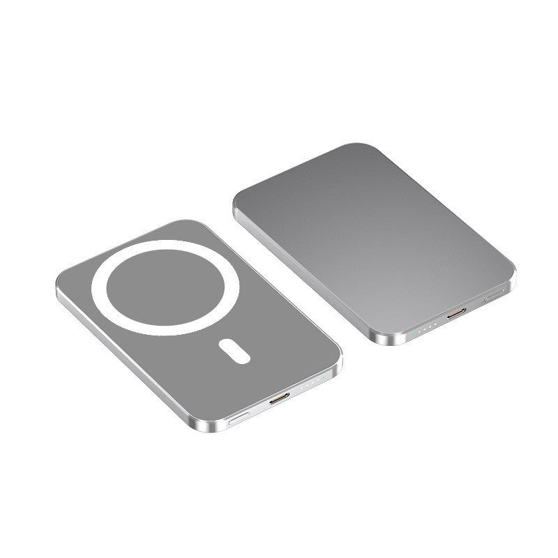 Magnetisk Qi Powerbank med hurtigladefunksjon Skanto