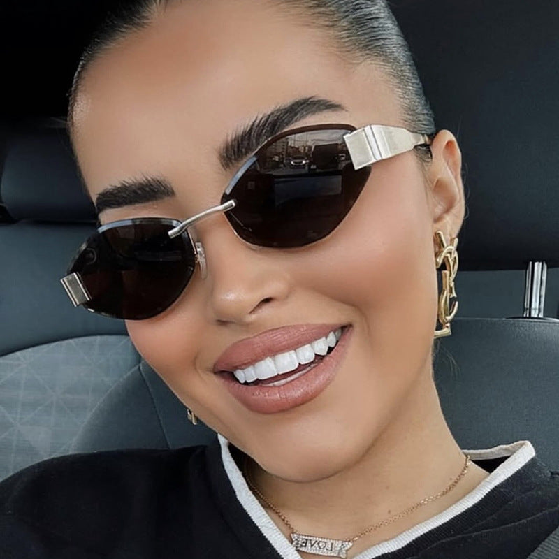 Women's fashionable sunglasses with elegant octagonal frame and UV protection Skanto