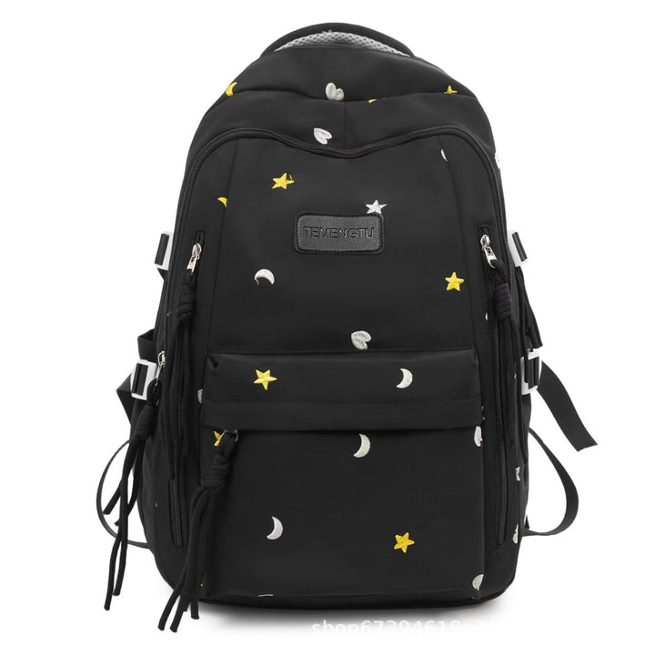 Multi-Lomme Brodert Ryggsekk Skanto