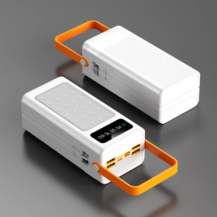 bærbar Powerbank med integrert LED-lys og digital skjerm Skanto