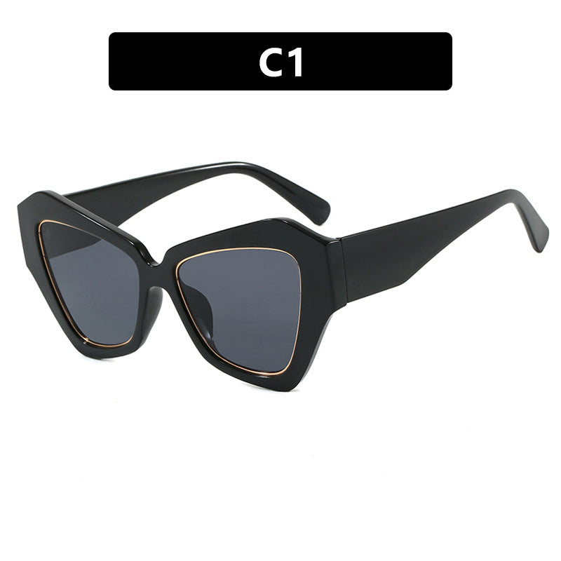 Women's trendy Cat-Eye sunglasses with elegant frame and UV protection Skanto