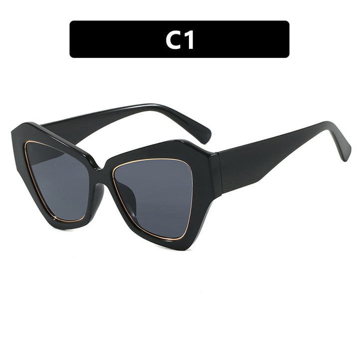 Women's trendy Cat-Eye sunglasses with elegant frame and UV protection Skanto