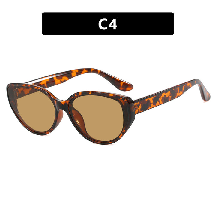 Women's Cat-Eye Sunglasses with Fashionable Tortoiseshell Pattern and UV Protection Skanto