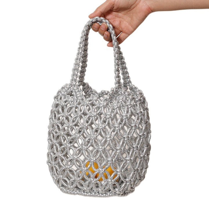 Trendy Shopper Bag with Unique Net Design Skanto