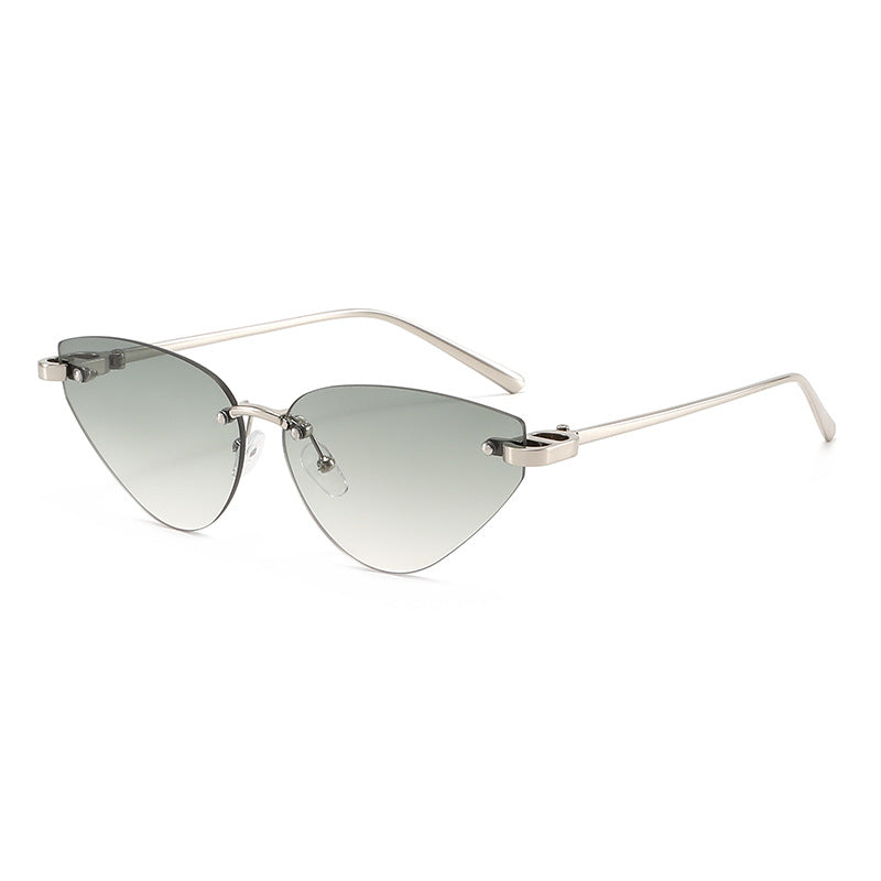 Women's Elegant Cat-Eye Sunglasses with Ultra-Light Metal Frame Skanto