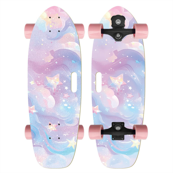 Skateboard med tilpasset tegneserie-design Skanto
