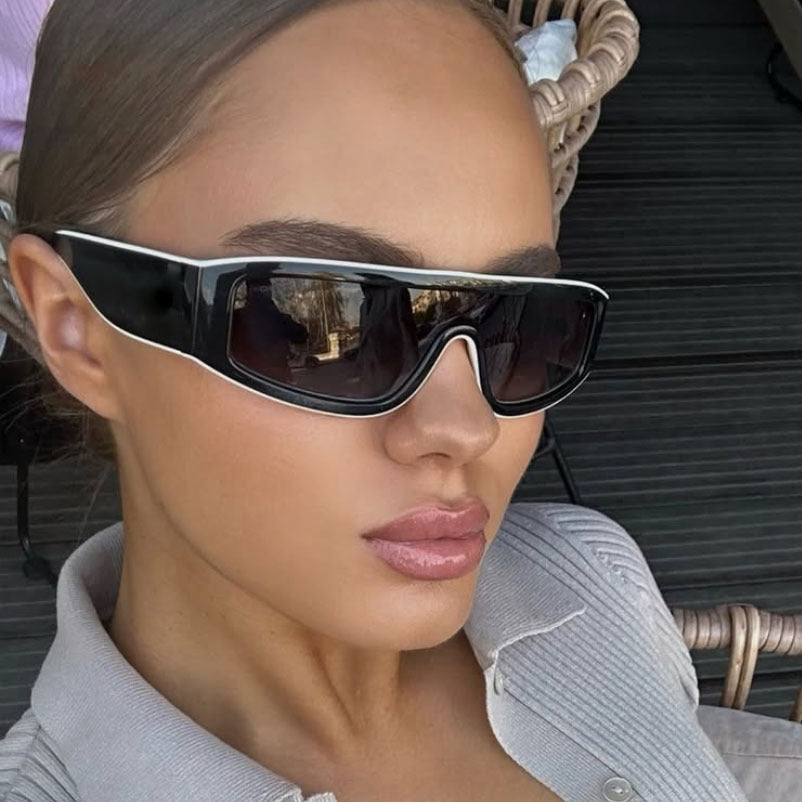 Women's fashionable sports sunglasses with innovative design and wide frame Skanto