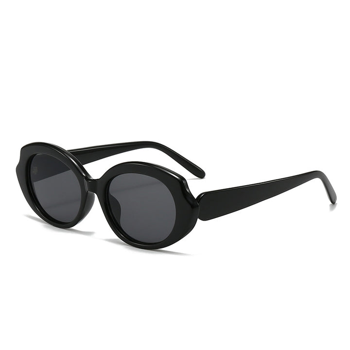 Dame moderne runde designer-solbriller Skanto
