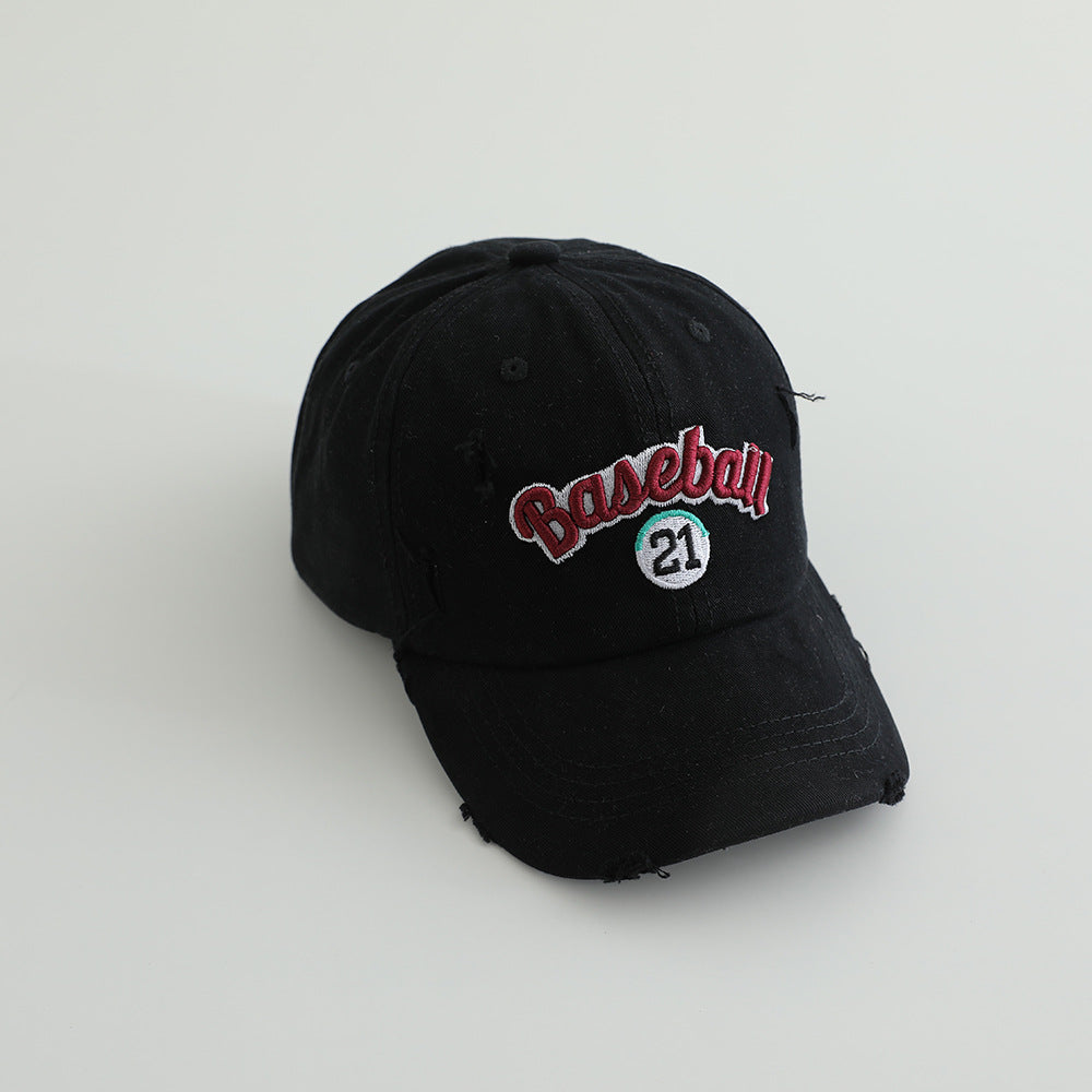 Men's Distressed Cotton Baseball Cap Skanto