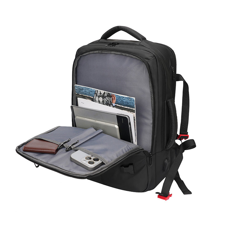 Multi-Funksjonell Laptop-Ryggsekk med Vannavvisende Design og Ergonomiske Bæreremmer Skanto