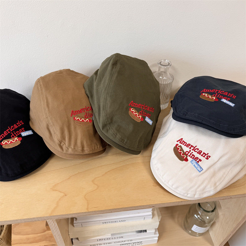 Herrebrodert uformell newsboy cap Skanto