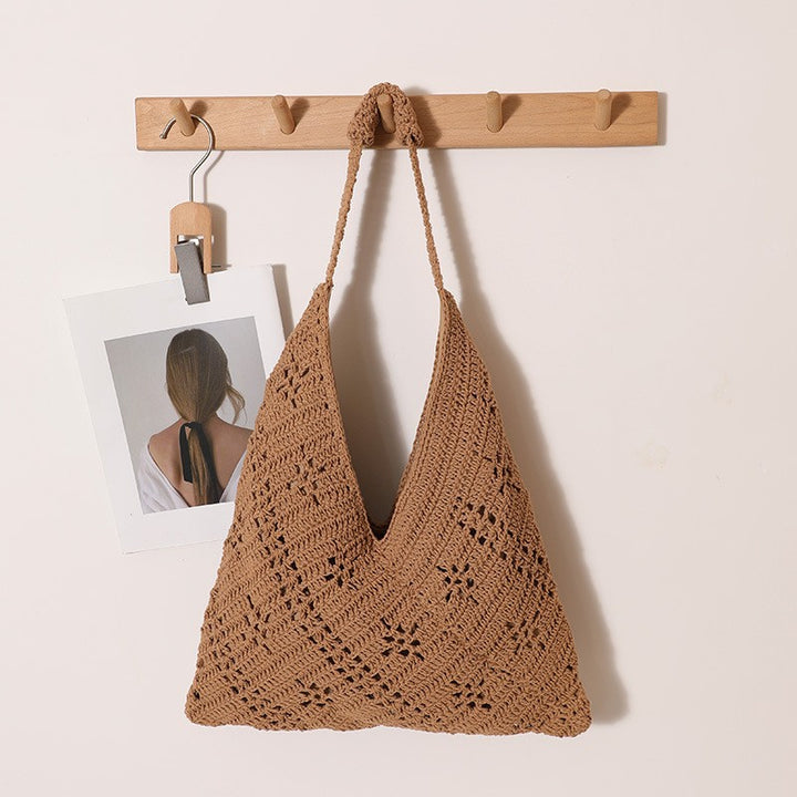 Hand-Knotted V-Design Tote Bag Skanto