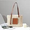 Stylish Basket Bag with Leather Accents Skanto