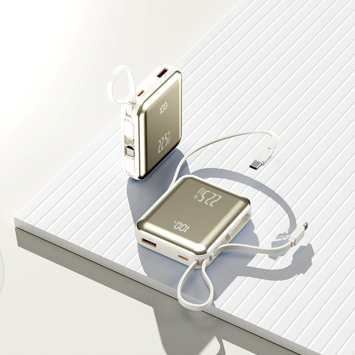 Multifunksjonell powerbank med digital skjerm Skanto
