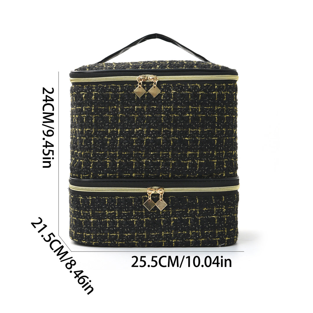 Kosmetikk organizer bag med elegant stoff Skanto