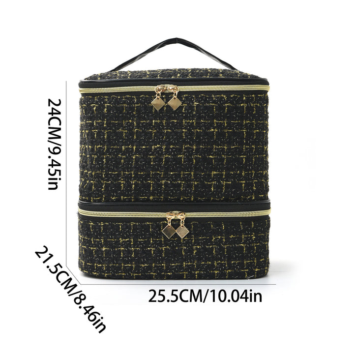 Kosmetikk organizer bag med elegant stoff Skanto