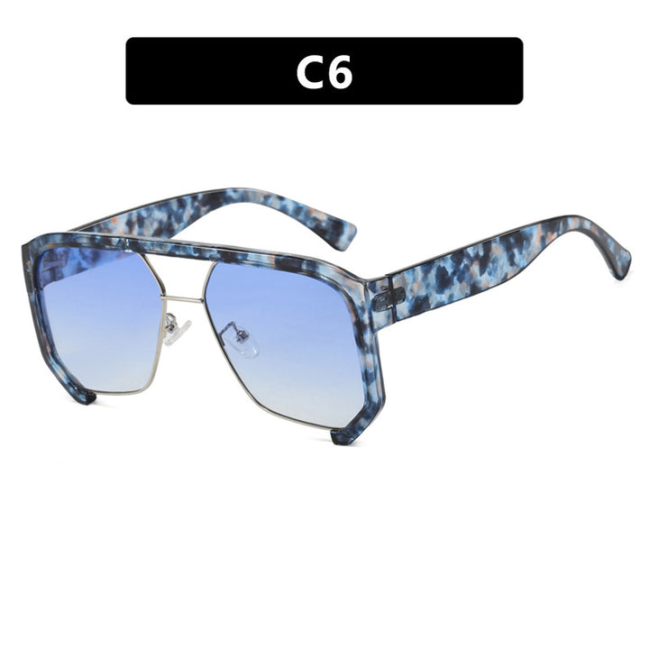 Skanto Women's Fashionable Oversized Sunglasses with Elegant, Faceted Frame Construction Skanto