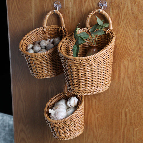Håndlaget Rattan Oppbevaringskurv Skanto